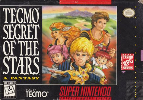 Tecmo Secret Of The Stars Snes Super Nintendo