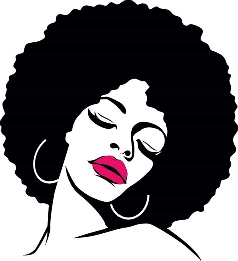 Afro Woman Silhouette Svg SVG PNG EPS DXF File