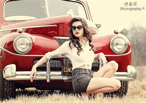 8 Best Pin Up Girls And Cars Images On Pinterest Pinup Rockabilly
