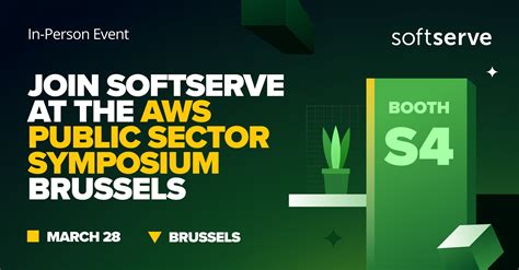 join softserve at the aws public sector symposium brussels