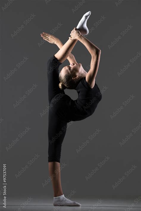Gymnast Girl Doing Standing Backbend Stock Photo Adobe Stock