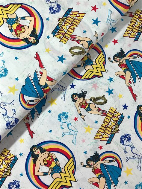 Wonder Woman Cotton Fabric From Camelot Fabrics