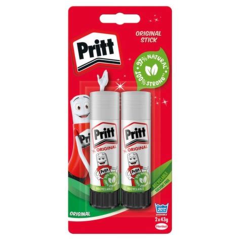 Pritt Glue Sticks 2 X 43g