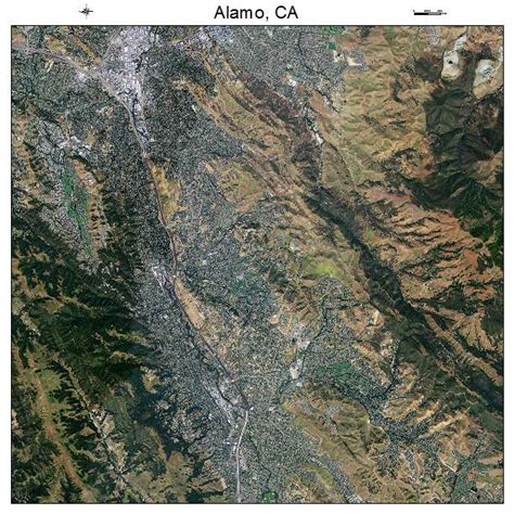 Aerial Photography Map Of Alamo Ca California
