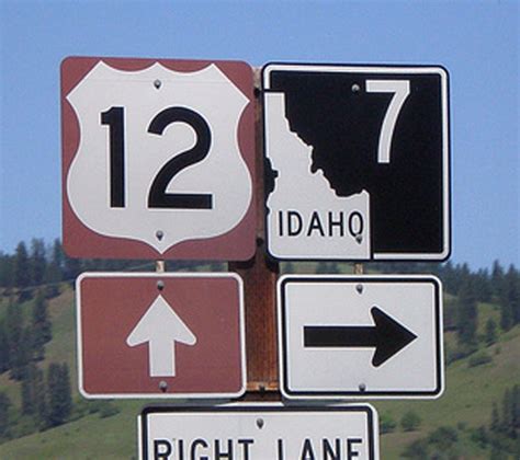 Idaho State Highway 7 And Scenic U S Highway 12 Aaroads Shield