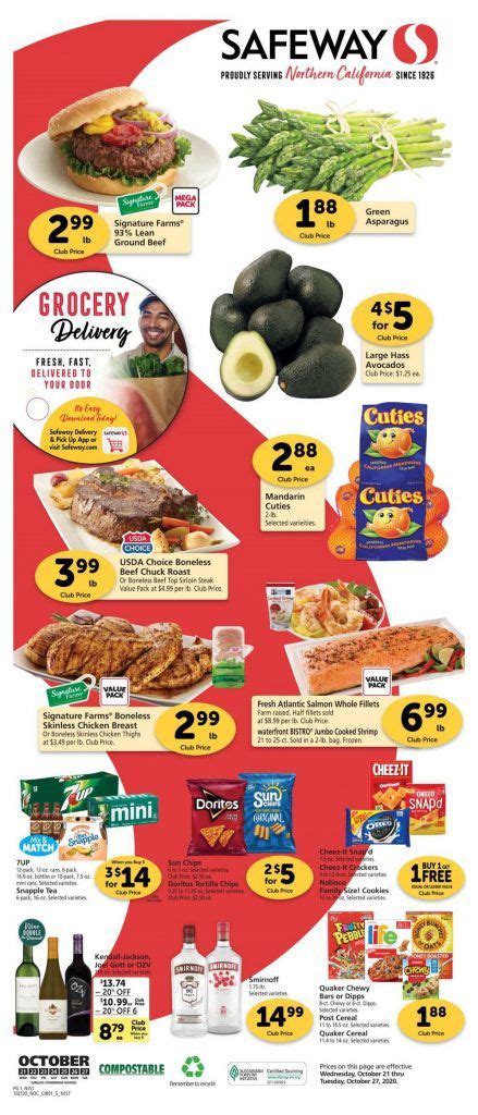 Safeway Weekly Ad Oct 21 Oct 27 2020