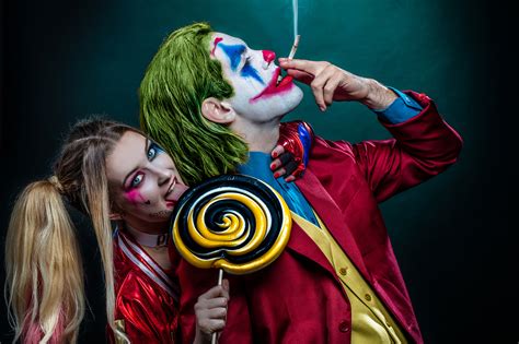 Download this wallpaper with hd and different resolutions related wallpapers. Harley Quinn And Joker Cosplay Harley Quinn And Joker ...