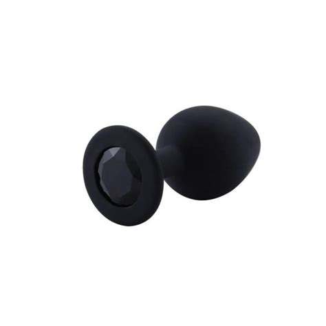 Plug Anal Silicone Noir Diamant Noir Plugezvous