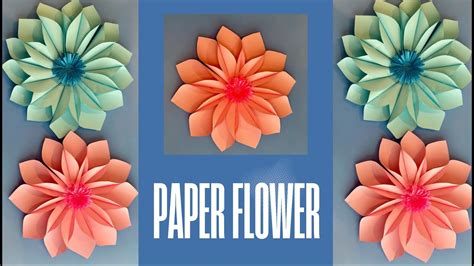 Beautiful Paper Flower Origami Flower Decoration Diy Paper Crafts
