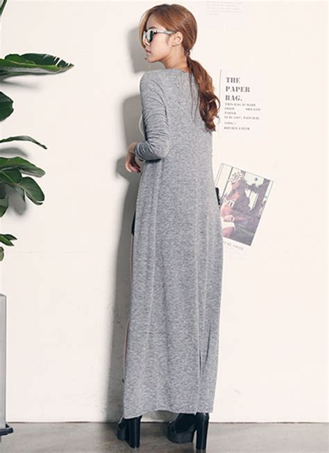 Dabagirl Long Open Front Cardigan KSTYLICK Latest Korean Fashion K Pop Styles Fashion Blog