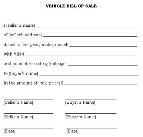 Free Printable Alabama Vehicle Bill Of Sale Printable Word Searches