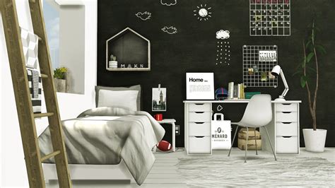 My Sims 4 Blog Scandinavian Style Boys Room By Mxims