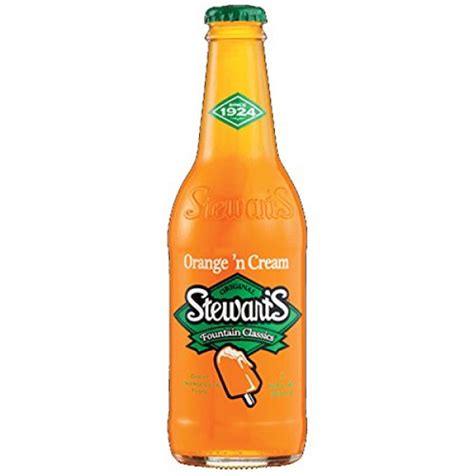 Stewarts Orange And Cream Soda 12 Fl Oz 12 Glass
