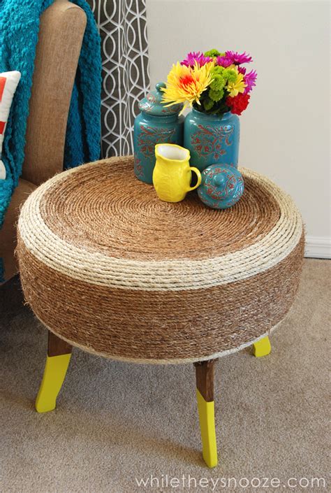 Nascar wheel and tire coffee table: How to Make Tire Rope Table - DIY & Crafts - Handimania