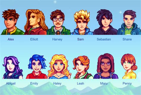 Stardew Valley Characters Guide Sdew Hq