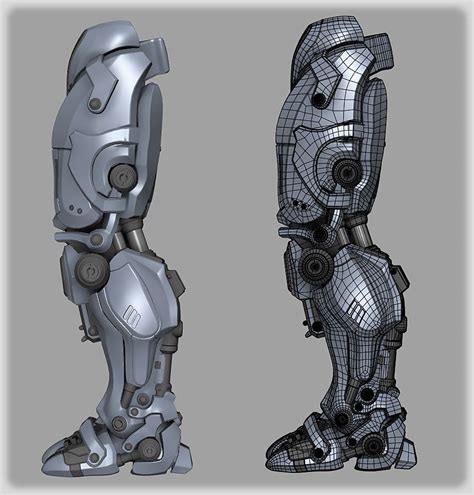 sci fi armor power armor robot concept art armor concept blender 3d robot leg robot parts