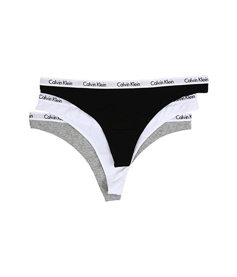 Calvin Klein Underwear Women S Pack Carousel Thong Set Black Grey Medium Br