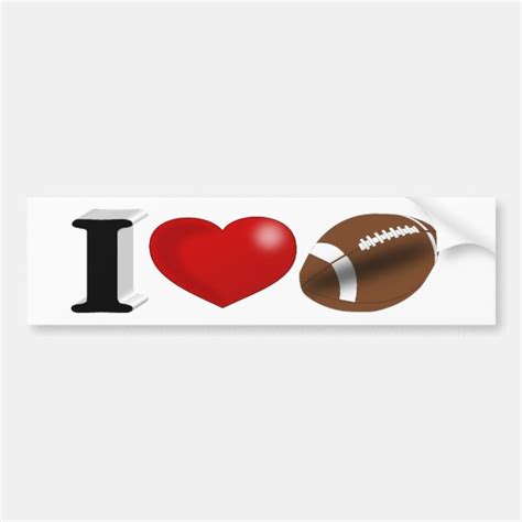Football Bumper Stickers And Car Stickers Zazzle Uk