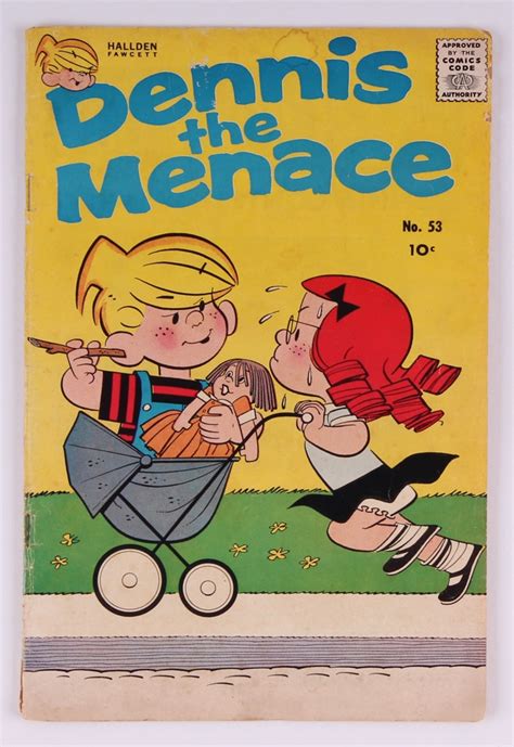 Vintage 1961 Dennis The Menace Issue 53 Hallden Fawcett Comic Book
