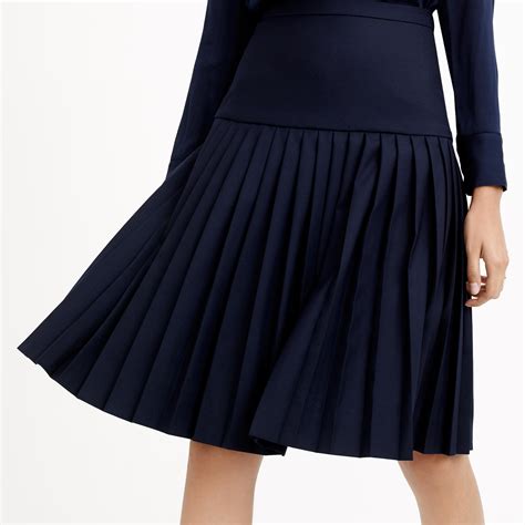 Wool Pleated Skirt Dress Ala