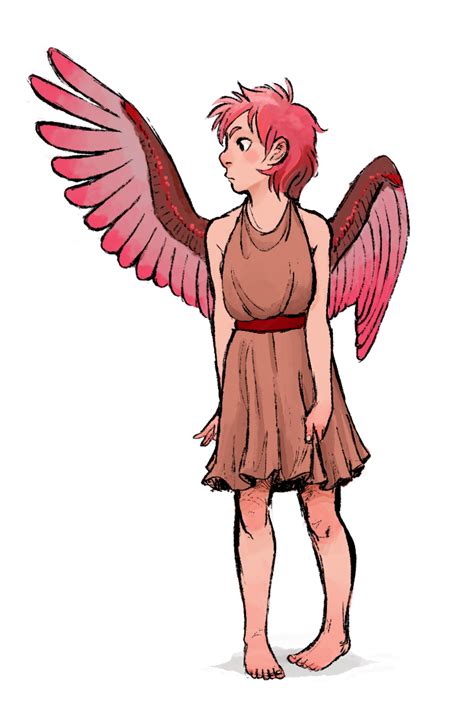 Teeny Tiny Bird Girl Bird Girl Horror Drawing Winged People