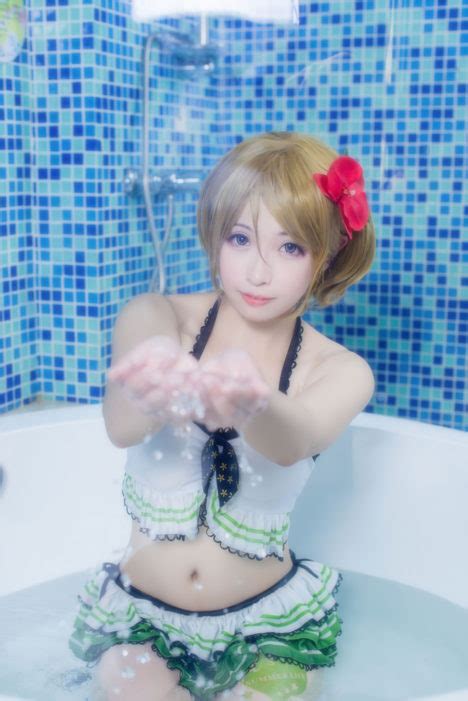 Koizumi Hanayo Bikini Cosplay Completely Drenched Sankaku Complex