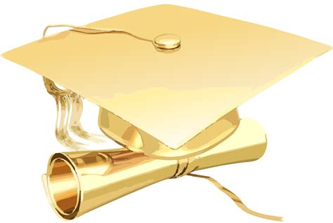 Gold Graduation Cap Png Free Transparent Clipart Clipartkey Images