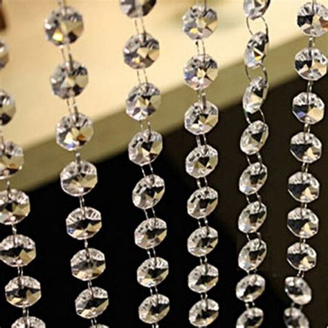 Buy 10m 33ft Crystal Acrylic Octagonal Beads Pendant