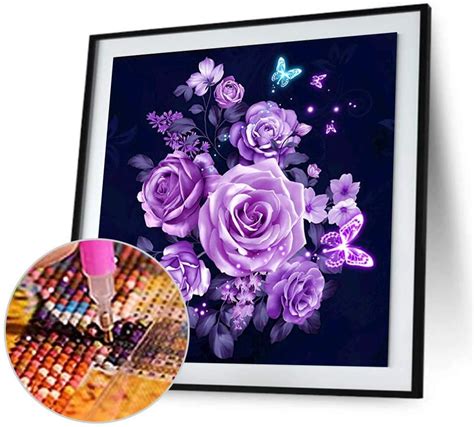 Free Shipping And Return 5d Full Drill Diamond Painting Rhinestone Art Craft Butterflies And