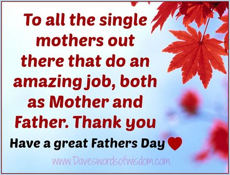 Respect For Single Mothers This Fathers Day