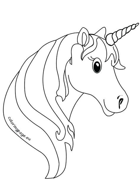 Unicorn Horn Coloring Pages