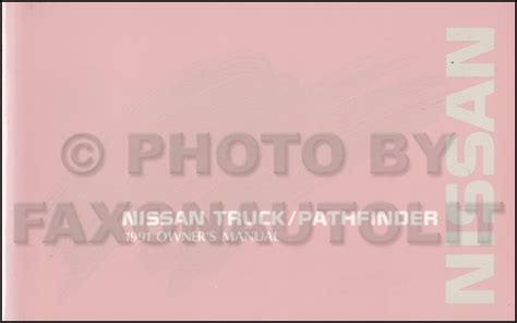 1991 Nissan Truck and Pathfinder Wiring Diagram Manual ...