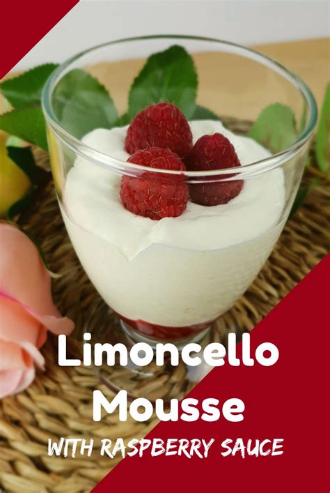 Limoncello Mousse With Raspberry Sauce A Light And Fresh The Perfect Hot Sex Picture