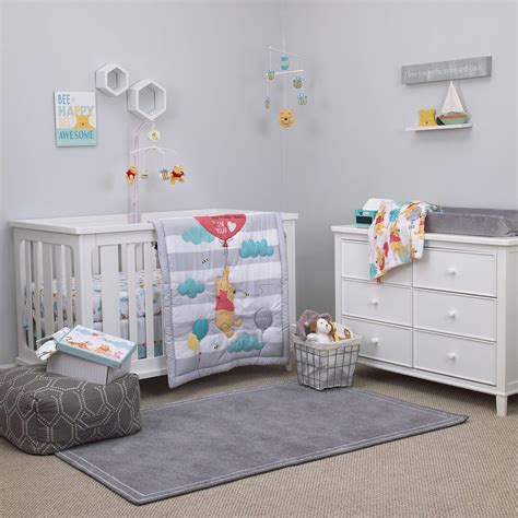 Crib sheet includes elastic all the way around for a perfectly snug fit. Disney Winnie The Pooh First Best Friend 4 Piece Nursery ...