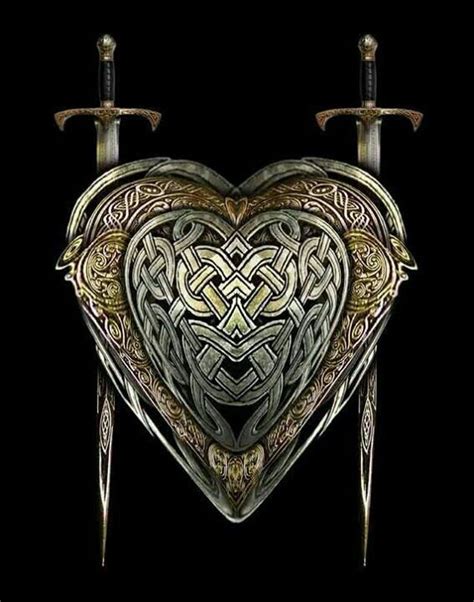 Deviantart is the world's largest online social community for artists and art enthusiasts. Celtic shield and swords | Celtic, Celtic art, Heart art print