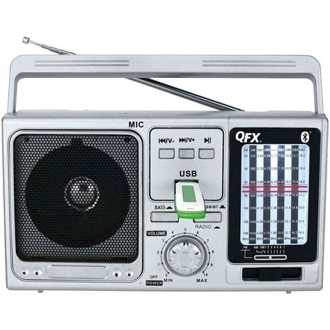 Qfx R 6bt Amfmsw1 Sw7 9 Band Shortwave Radio With Usbbluetooth