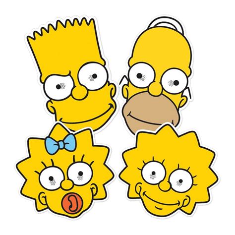 Masques De Homer Lisa Maggie Et Bart Simpson