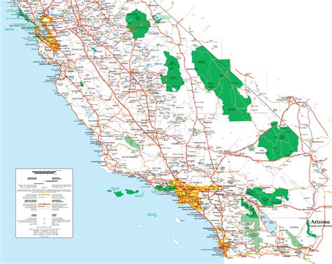 Southern California Road Map Zoning Map