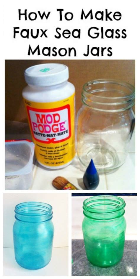 How To Make Faux Sea Glass From Jars Diy Faux Sea Glass Repurposed Jars Upcycled Glass