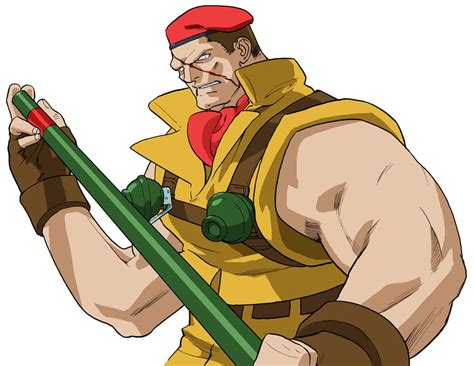 Rolento Schugerg Official Render Art From Street Fighter Alpha 3