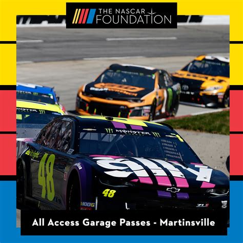 Two All Access Nascar Garage Passes At Martinsville Speedway