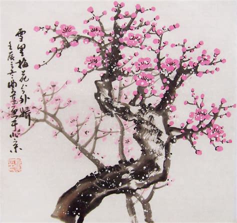 Cherry Blossom Paintings Original Chinese Painting Oriental