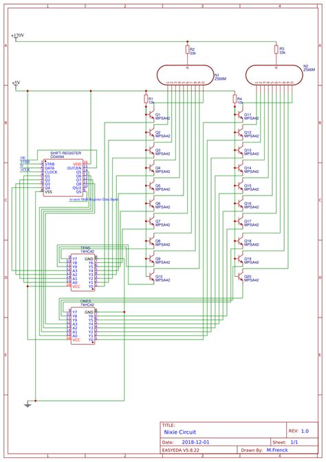 Nixie Circuit Easyeda Open Source Hardware Lab