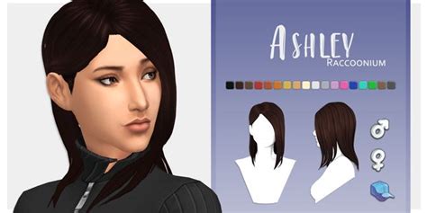 Ashley Hair Raccoonium Sims 4 Sims