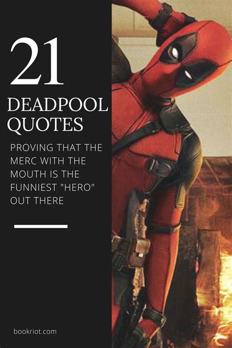 I swear to god, i'm gonna find you in the next life, and i'm gonna boombox careless whisper outside your window. 21 Deadpool Quotes that Prove the Merc with the Mouth is the Funniest "Hero" Out There ...