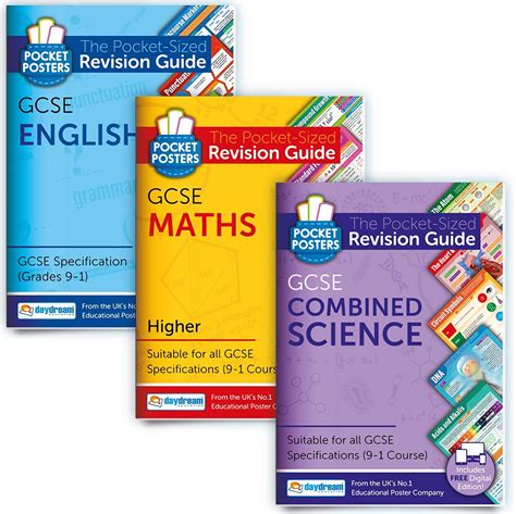 Buy Gcse English Maths Higher And Science Study Pack Pocket S The