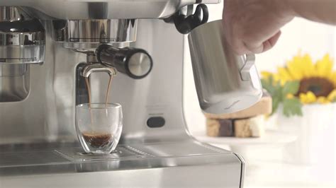 You have complete control over the pump which allows you to adjust the strength and flavor of your espress. Breville® Oracle Semi-Automatic Espresso Machine - YouTube
