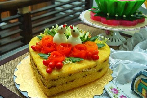 1kg pulut kuning kosong+ hiasan rm80.00. Tempahan Pulut Kuning Hantaran Heart Shape ~ Blog Kakwan