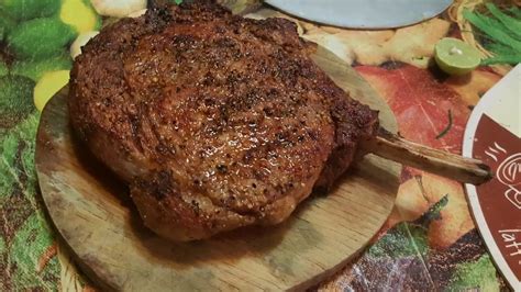 Receta Fácil Cowboy Steak Sazonado Casero Youtube