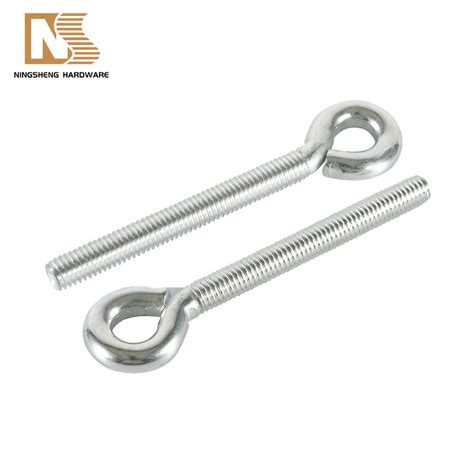 X Zinc Plated Stainless Steel Fastener Turned Eye Bolt China